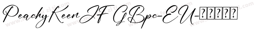 PeachyKeenJF GBpc-EU字体转换